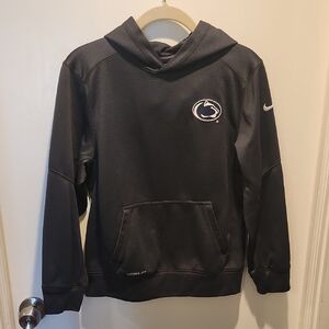 Nike Kids Navy Penn State Hoodie Therma-fit Sz L